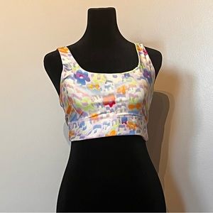 Fabletics - Harlan Midi Medium Impant Sports Bra NWT 🩵🩵🩵Multi colors